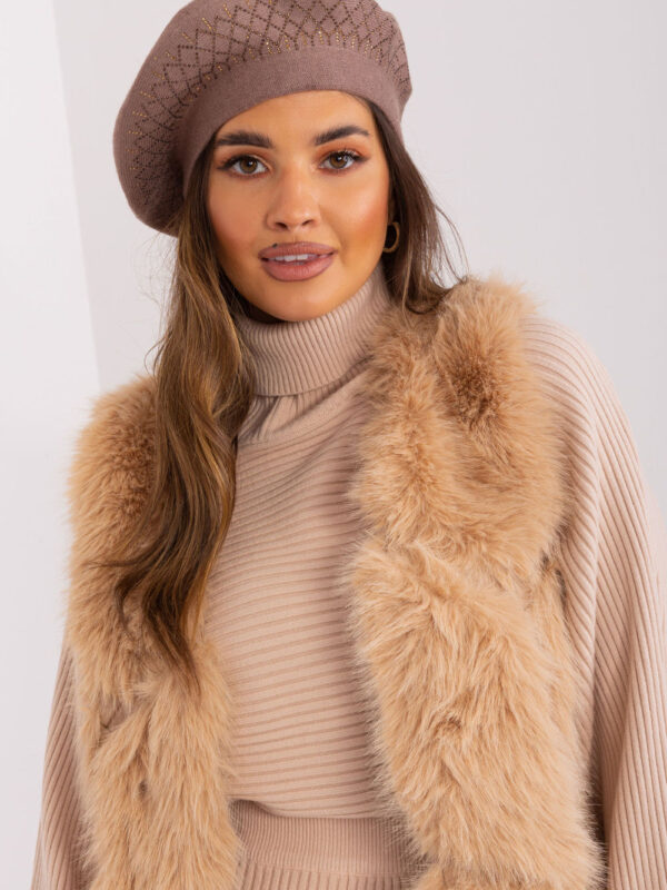Beret Model AT-CZ-231605.21P Brown - AT