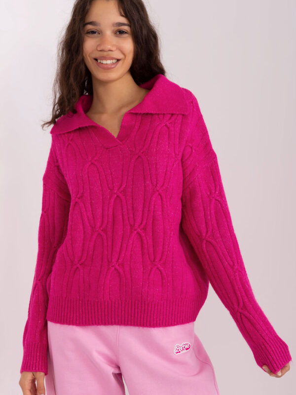 Sweter Damski Model AT-SW-2349-2.96 Fuksja - AT