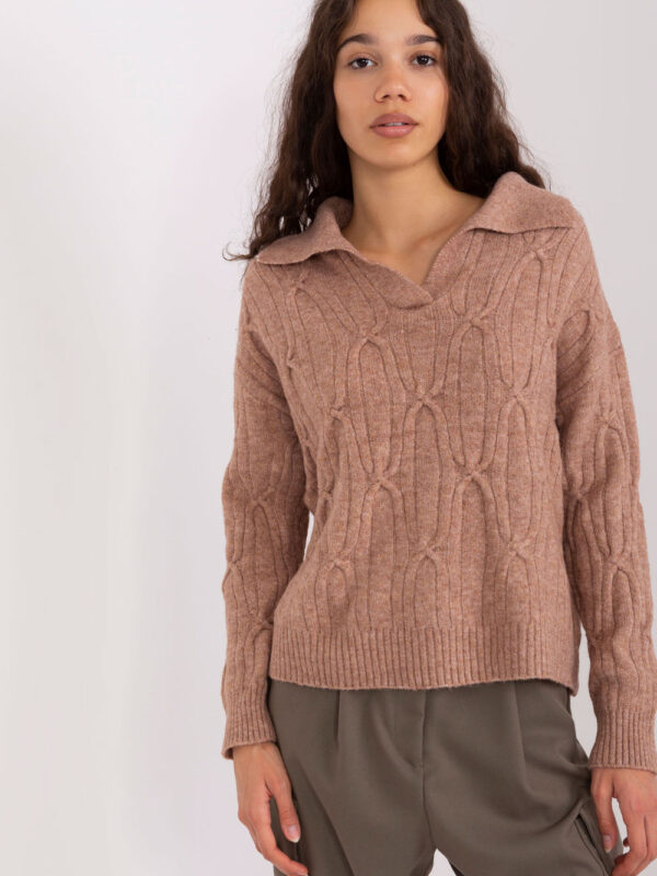 Sweter Damski Model AT-SW-2349-2.96 Brown - AT