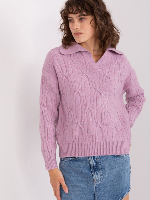 Sweter Damski Model AT-SW-2349-2.96 Light Violet - AT