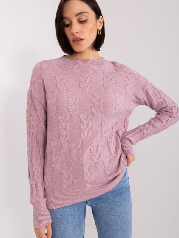 Sweter Damski Model AT-SW-2340.80 Light Violet - AT