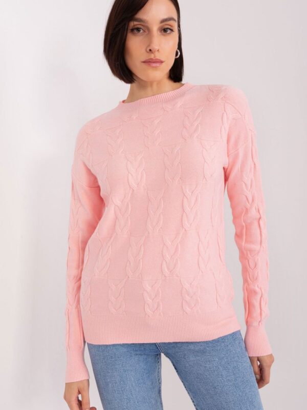 Sweter Damski Model AT-SW-2340.22 Light Pink - AT