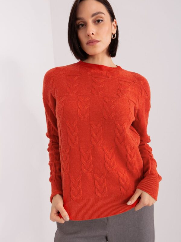 Sweter Damski Model AT-SW-2340.43 Dark Orange - AT