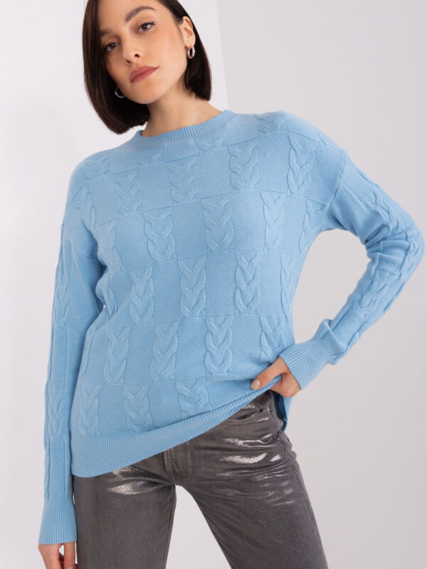 Sweter Damski Model AT-SW-2340.43 Light Blue - AT