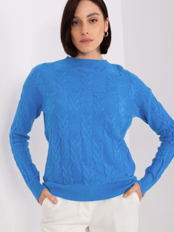 Sweter Damski Model AT-SW-2340.10 Blue - AT