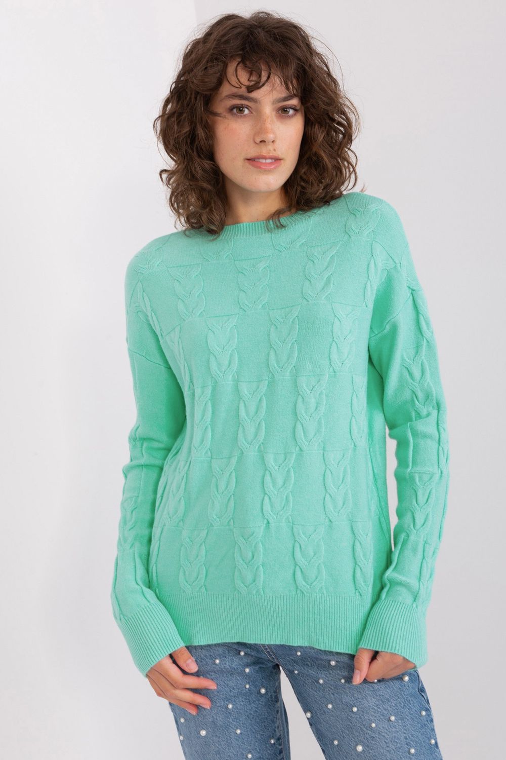Sweter Damski Model AT-SW-2340.10 Mint - AT