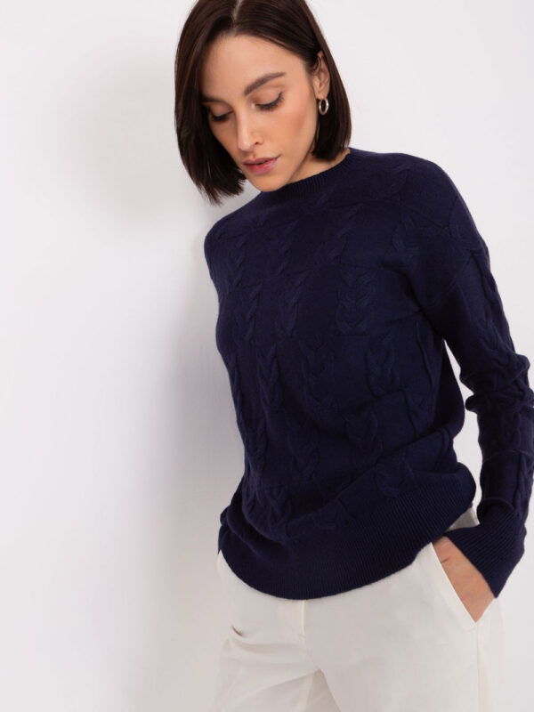 Sweter Damski Model AT-SW-2340.80 Navy - AT