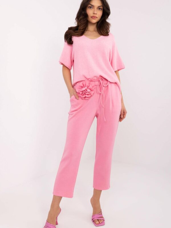 Spodnie Dresowe Model DHJ-SP-20323.70 Pink - Italy Moda