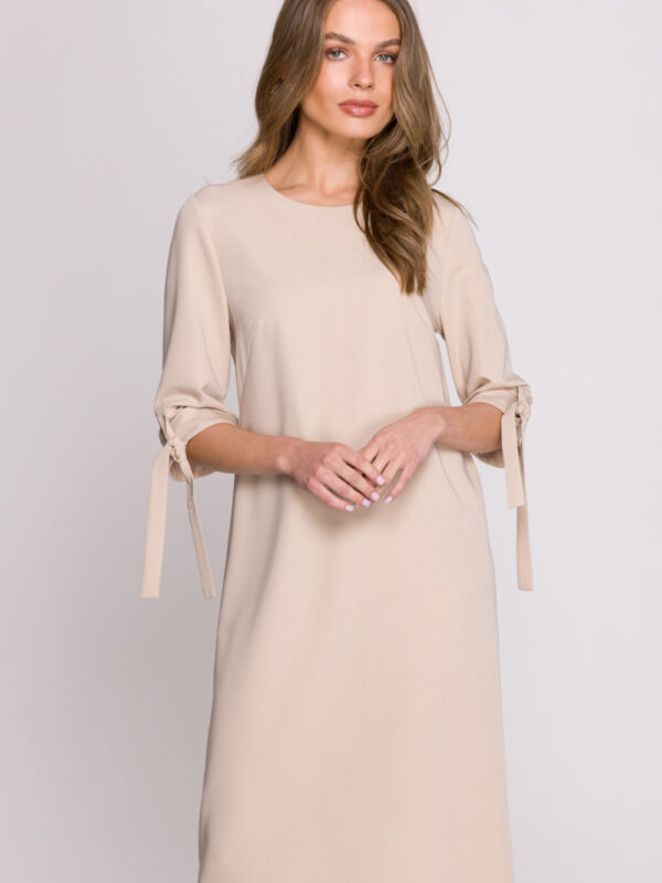 Sukienka Model S393 Beige - Stylove