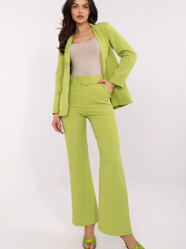 Spodnie Damskie Model DHJ-SP-18737.08 Limonka - Italy Moda