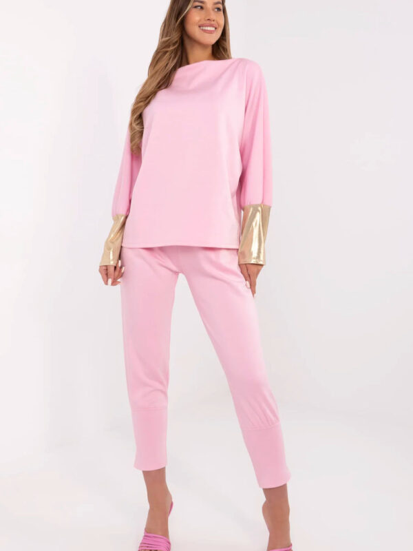 Spodnie Komplet Model DHJ-KMPL-9311.97 Light Pink - Italy Moda