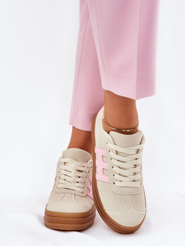 Buty Sportowe Model Syliyana 25SP26-9089 Beige - Step in style