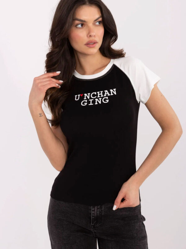 T-shirt Damski Model NM-TS-V7939.50 Black/White - NM