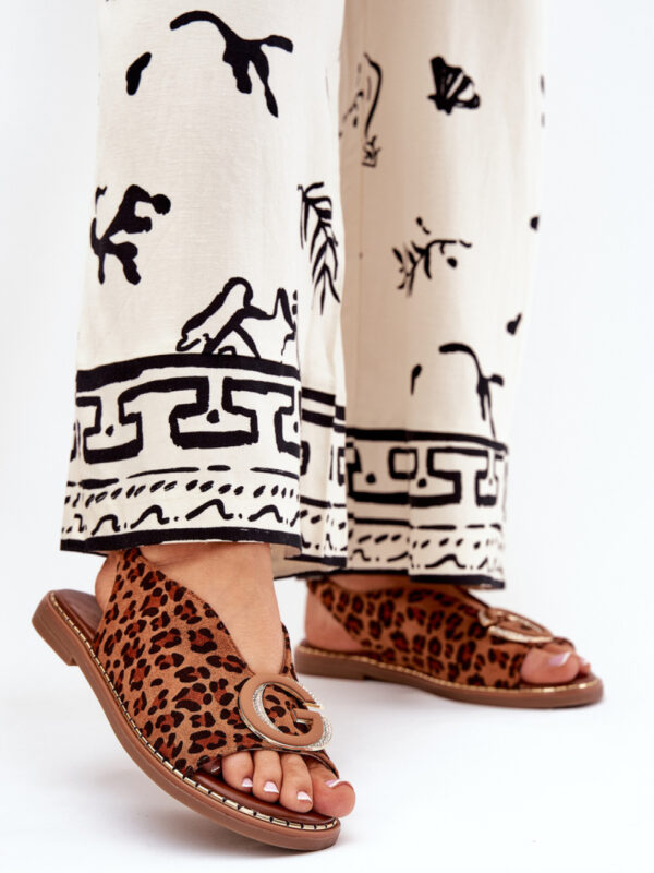 Sandały Model Haliones A8230 Brown Panterka - Step in style