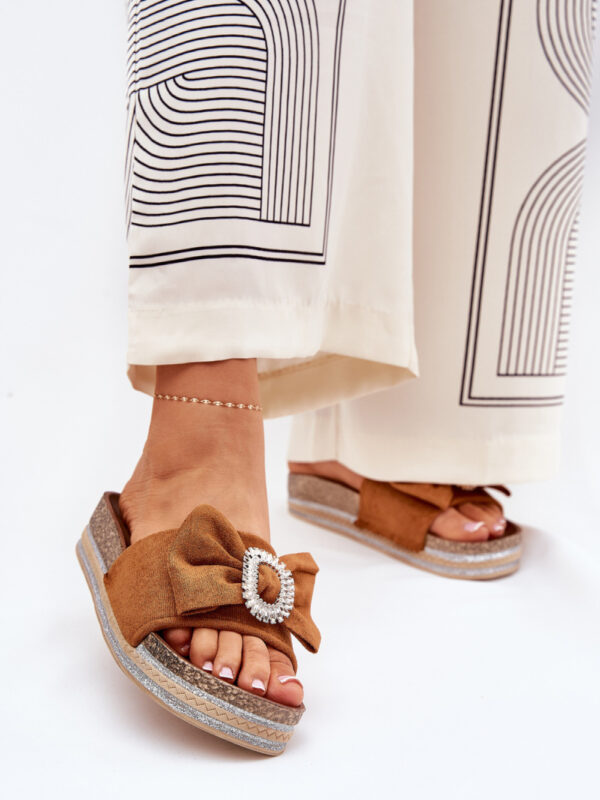Sandał Klapki Model Lenela M535 Camel - Step in style