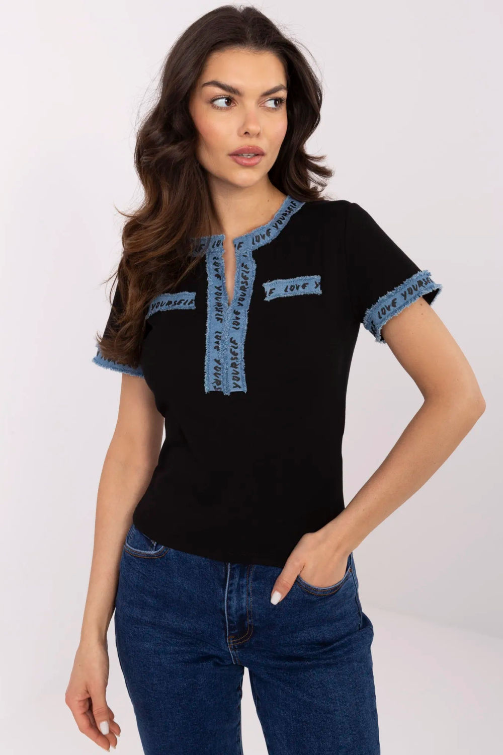 Tshirt Damski Model NM-TS-V8295.35 Black - NM