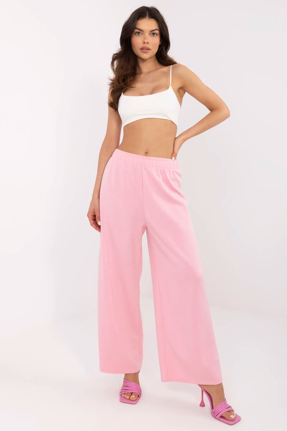 Spodnie Dresowe Model DHJ-SP-19617.62P Pink - Italy Moda
