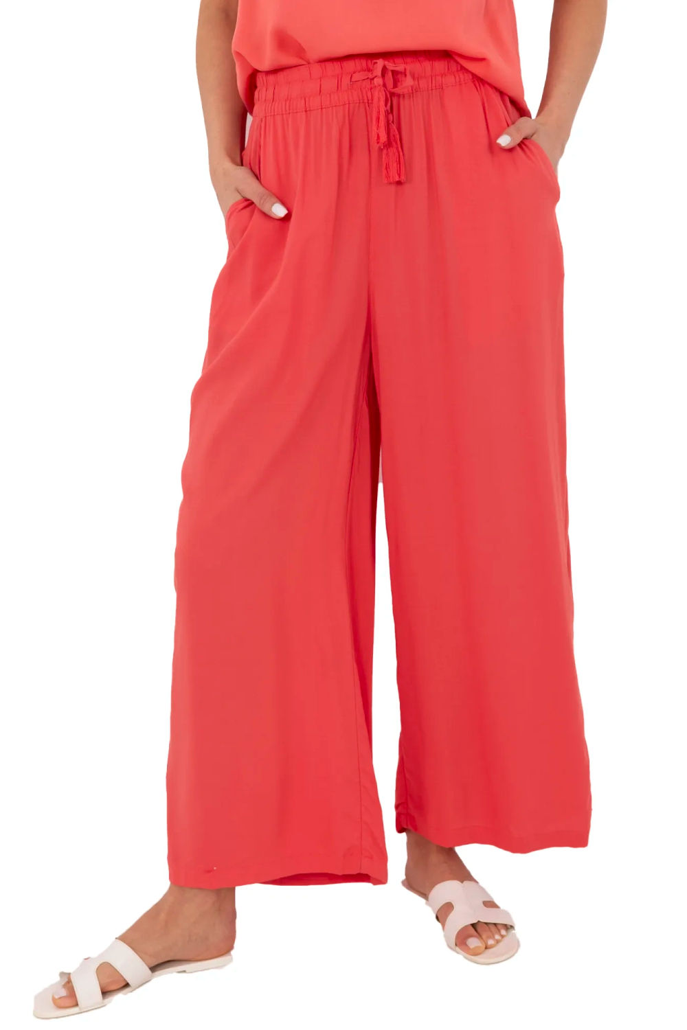 Spodnie Damskie Model D73761M62237B Coral - Sublevel