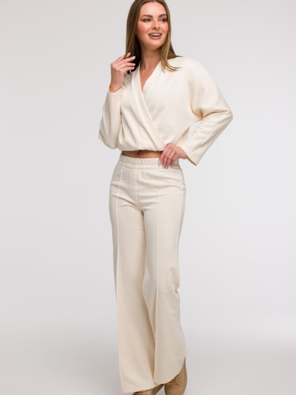 Spodnie Dresowe Model B296 Wanilia - BeWear