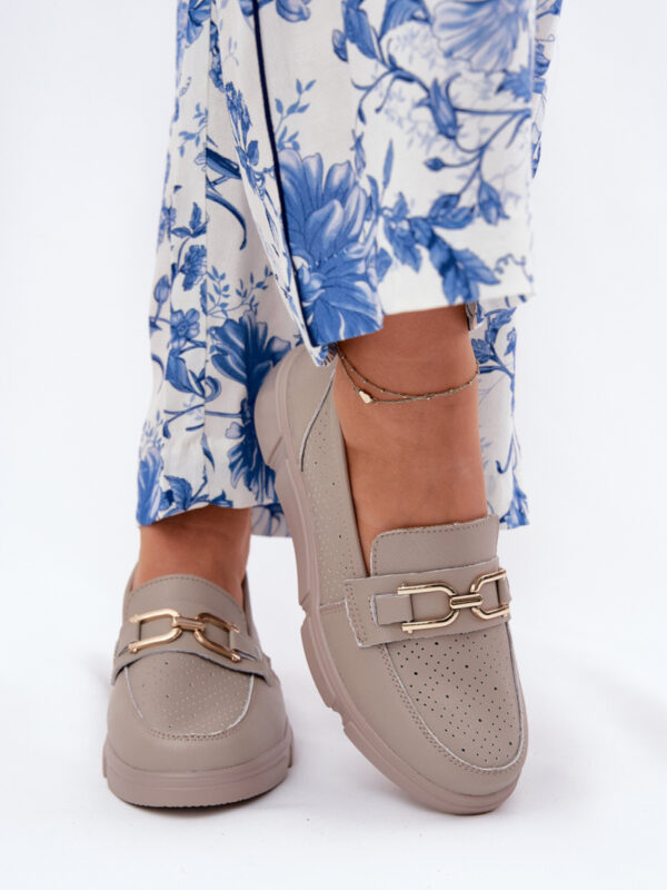 Mokasyny Model Vinceza 88007 Dark Beige - Step in style