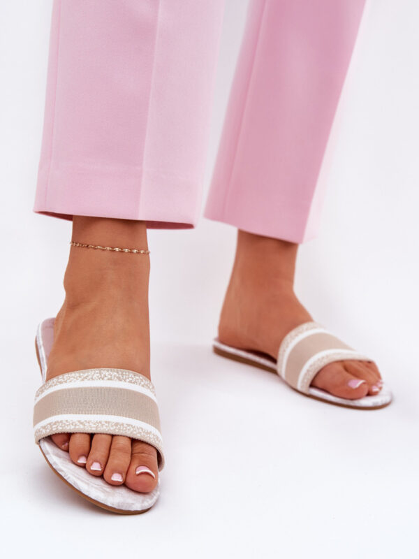 Sandał Klapki Model Leysi N75-13 Beige - Step in style