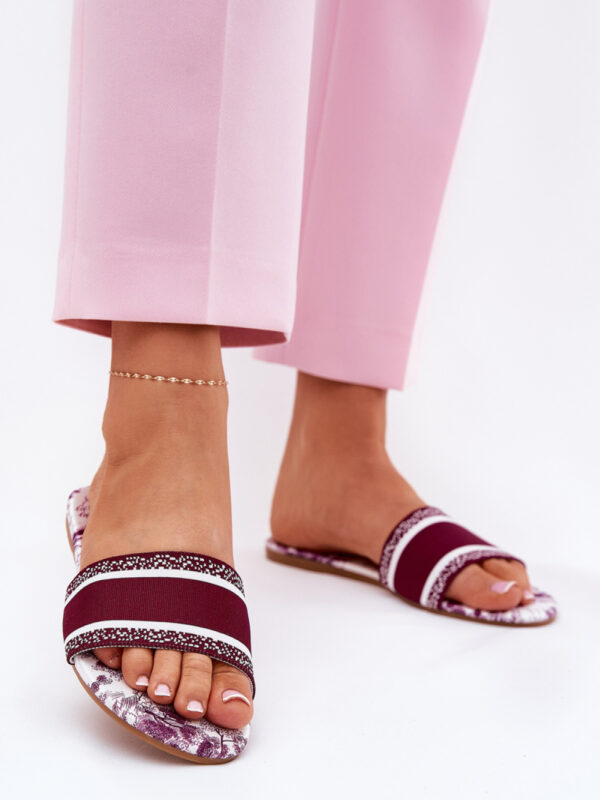 Sandał Klapki Model Leysi N75-13 Bordo - Step in style