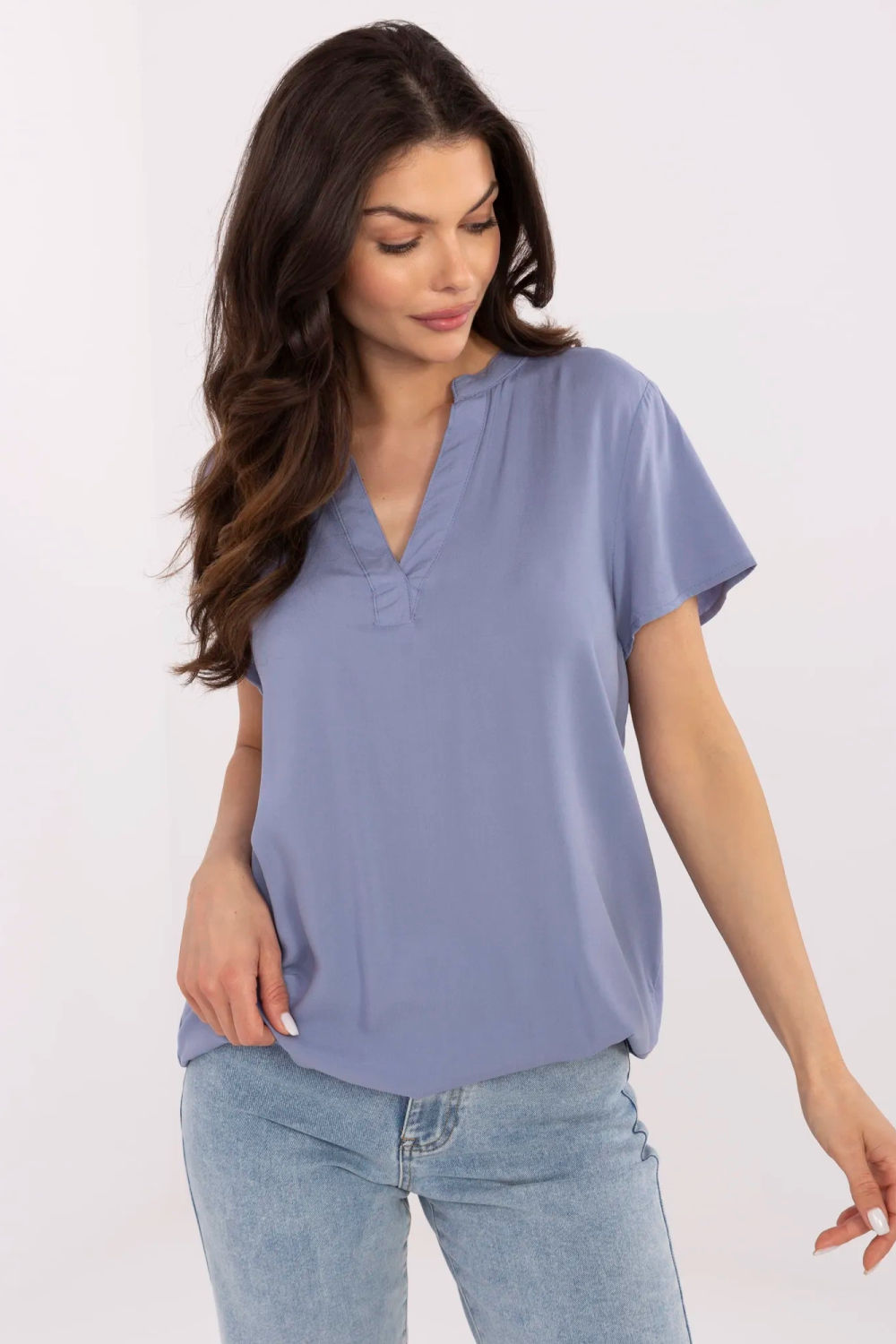 Bluzka Model D73761M11173A Grey/Blue - Sublevel