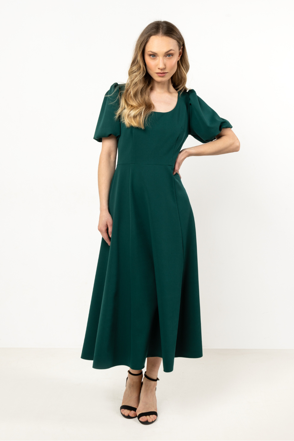 Sukienka Model A709 Bottle Green - awama