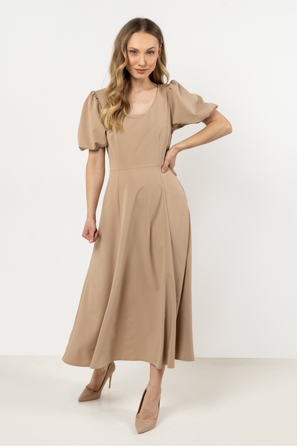 Sukienka Model A709 Beige - awama