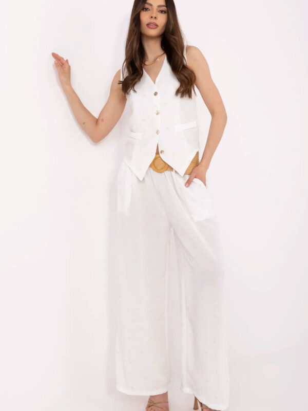 Spodnie Komplet Model DHJ-KMPL-20882.66 White - Italy Moda