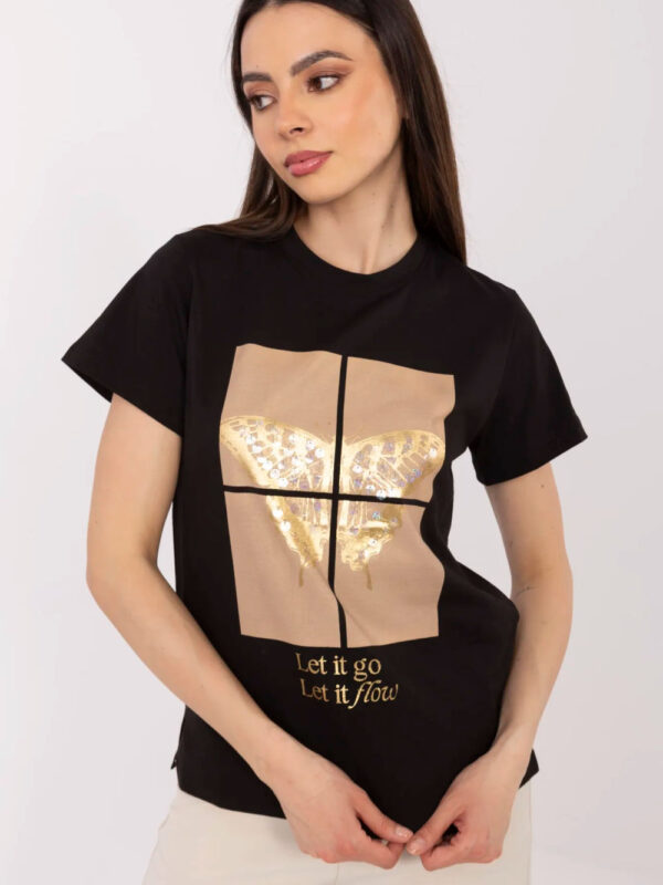 Tshirt Damski Model CLM-TS-1704.85 Black - Factory Price