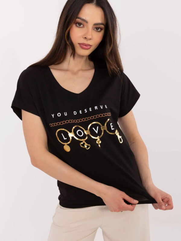 Tshirt Damski Model CLM-TS-1729.86 Black - Factory Price