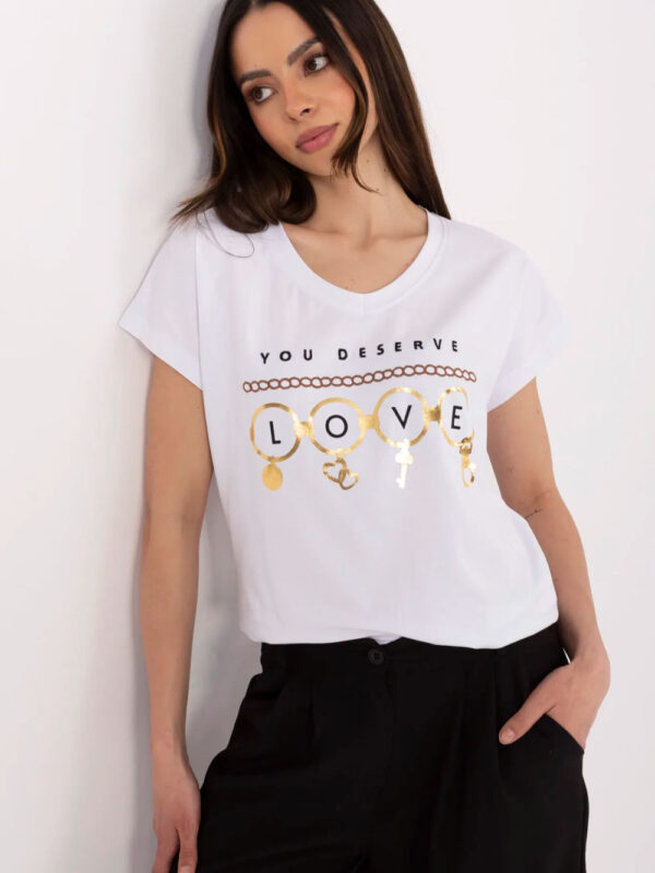 Tshirt Damski Model CLM-TS-1729.86 White - Factory Price