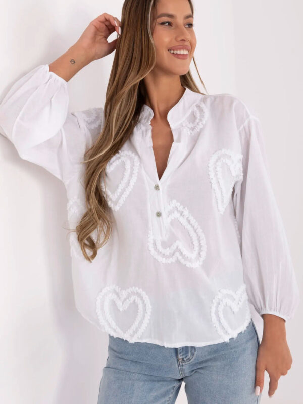 Bluzka Model TW-KS-BI-3145.67 White - Och Bella