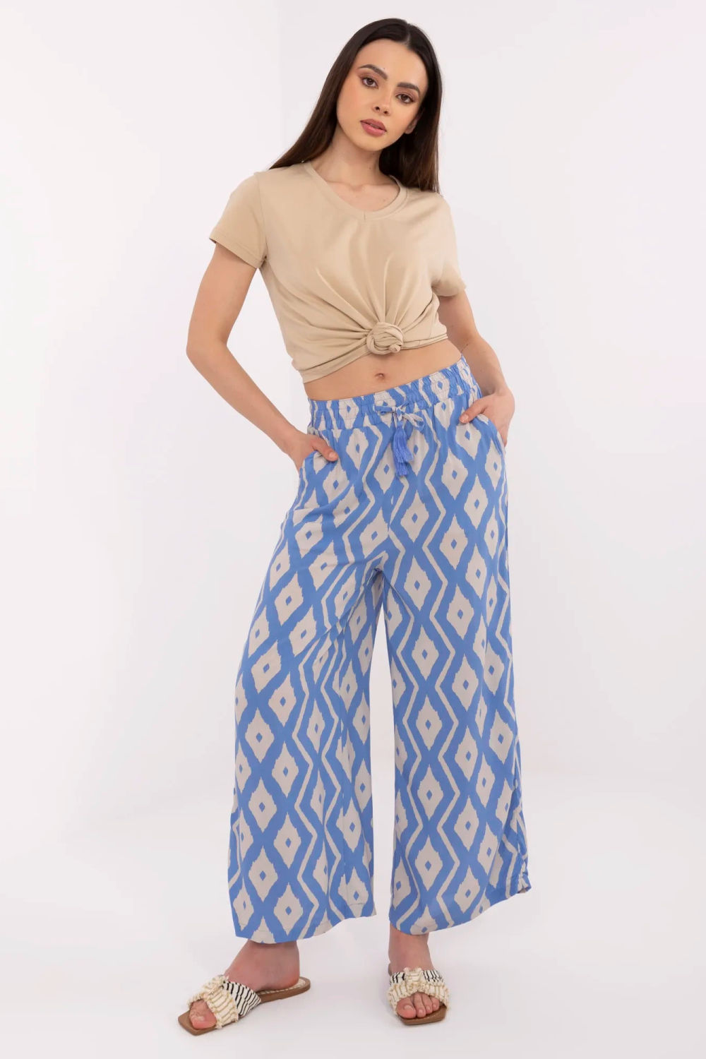 Spodnie Damskie Model D73771M62237H Blue - Sublevel