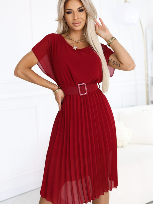 Sukienka Model Mia 465-5 Bordo - Numoco