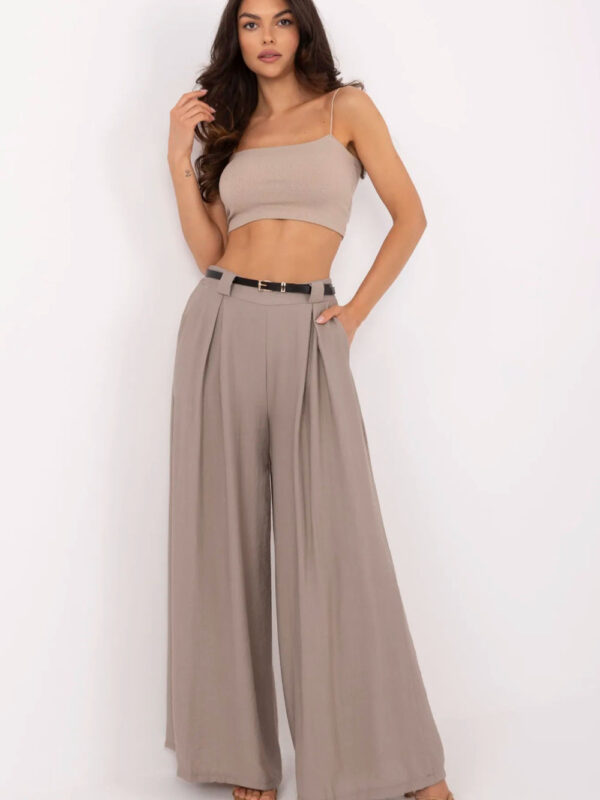 Spodnie Damskie Model MI-SP-A2476.95 Dark Beige - Italy Moda