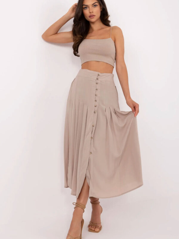 Spódnica Model D73761M50187B Dark Beige - Sublevel