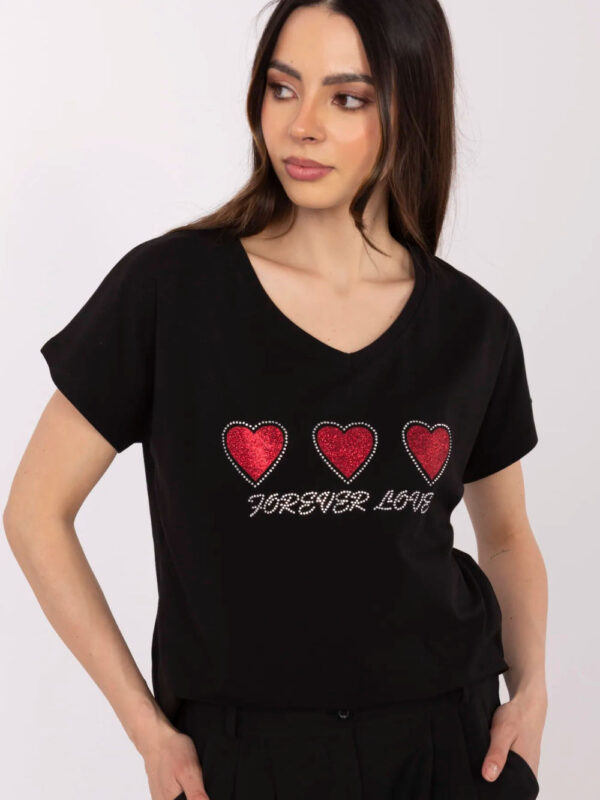 Tshirt Damski Model CLM-TS-1708.83 Black - Factory Price