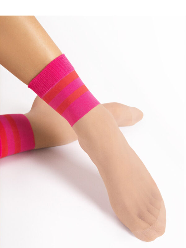 Skarpetki Model Dash Den 20 Pink/Light Natural - Fiore