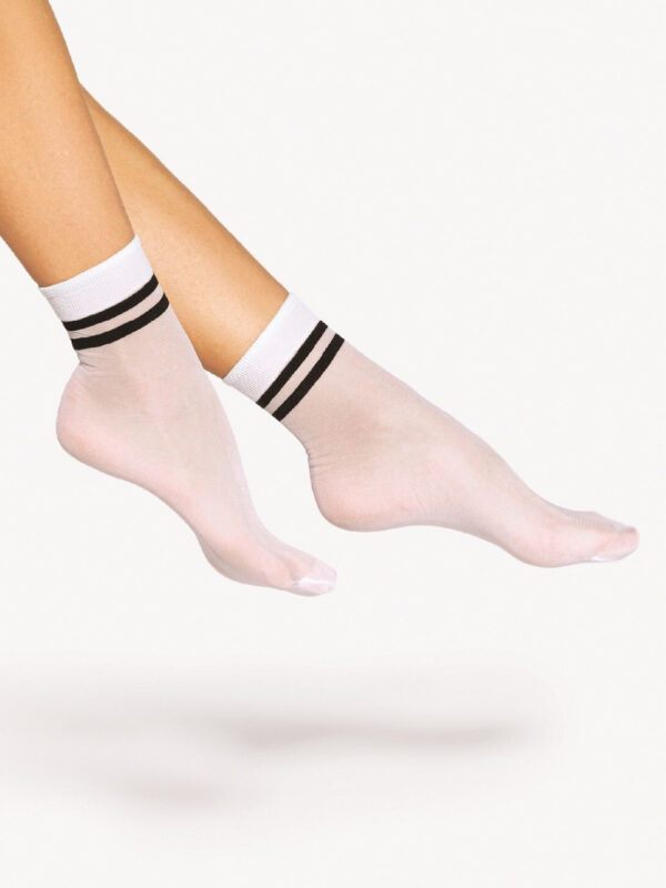 Skarpetki Model Spring Vibes 03 Den White/Black - Gatta