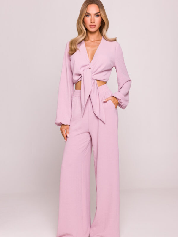 Spodnie Damskie Model MOE862 Dirty Pink - Moe