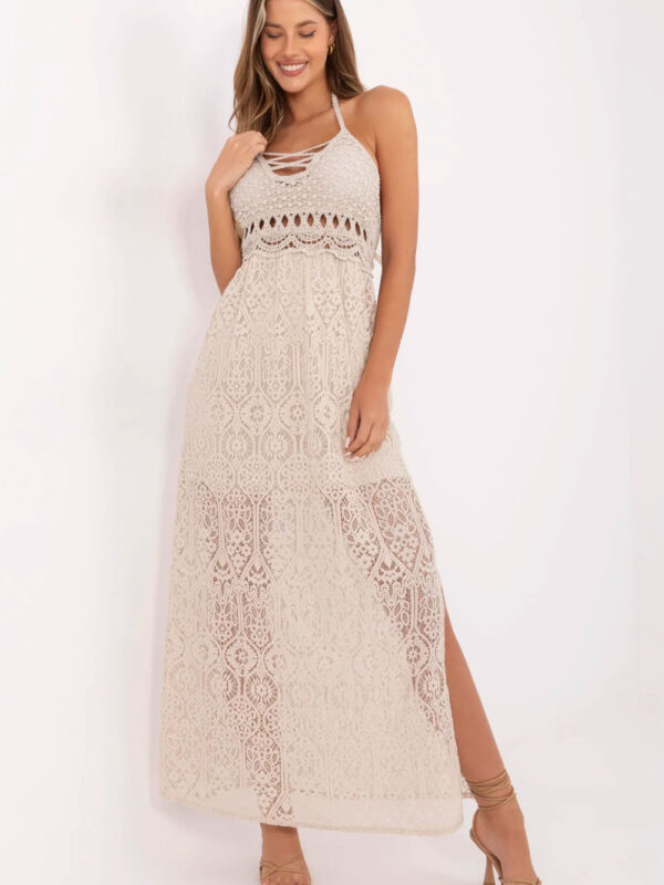 Sukienka Model MI-SK-88191.63 Beige - Italy Moda