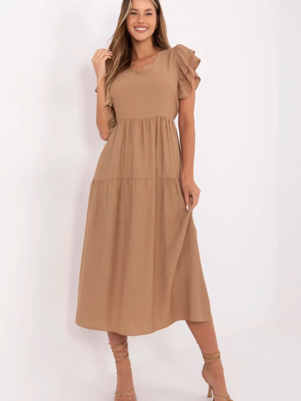 Sukienka Model MI-SK-A2489.21 Camel - Italy Moda
