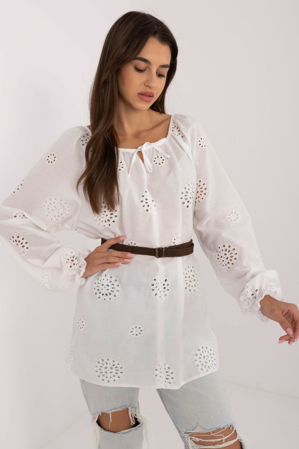 Bluzka Model LK-BZ-509747.80 White - Lakerta