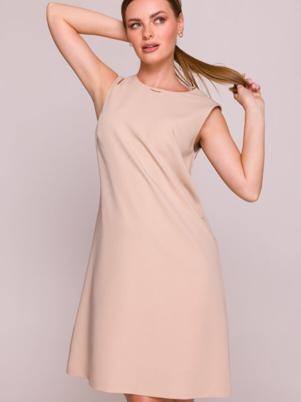 Sukienka Model S408 Beige - Stylove
