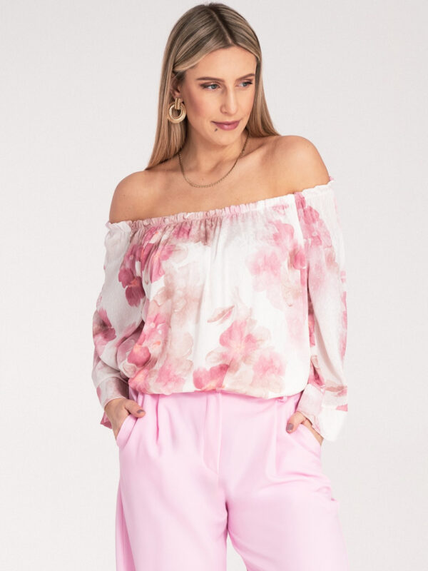 Bluzka Model M1142 Pink - Figl