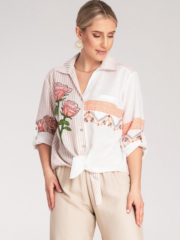 Koszula Damska Model M1120 Beige - Figl
