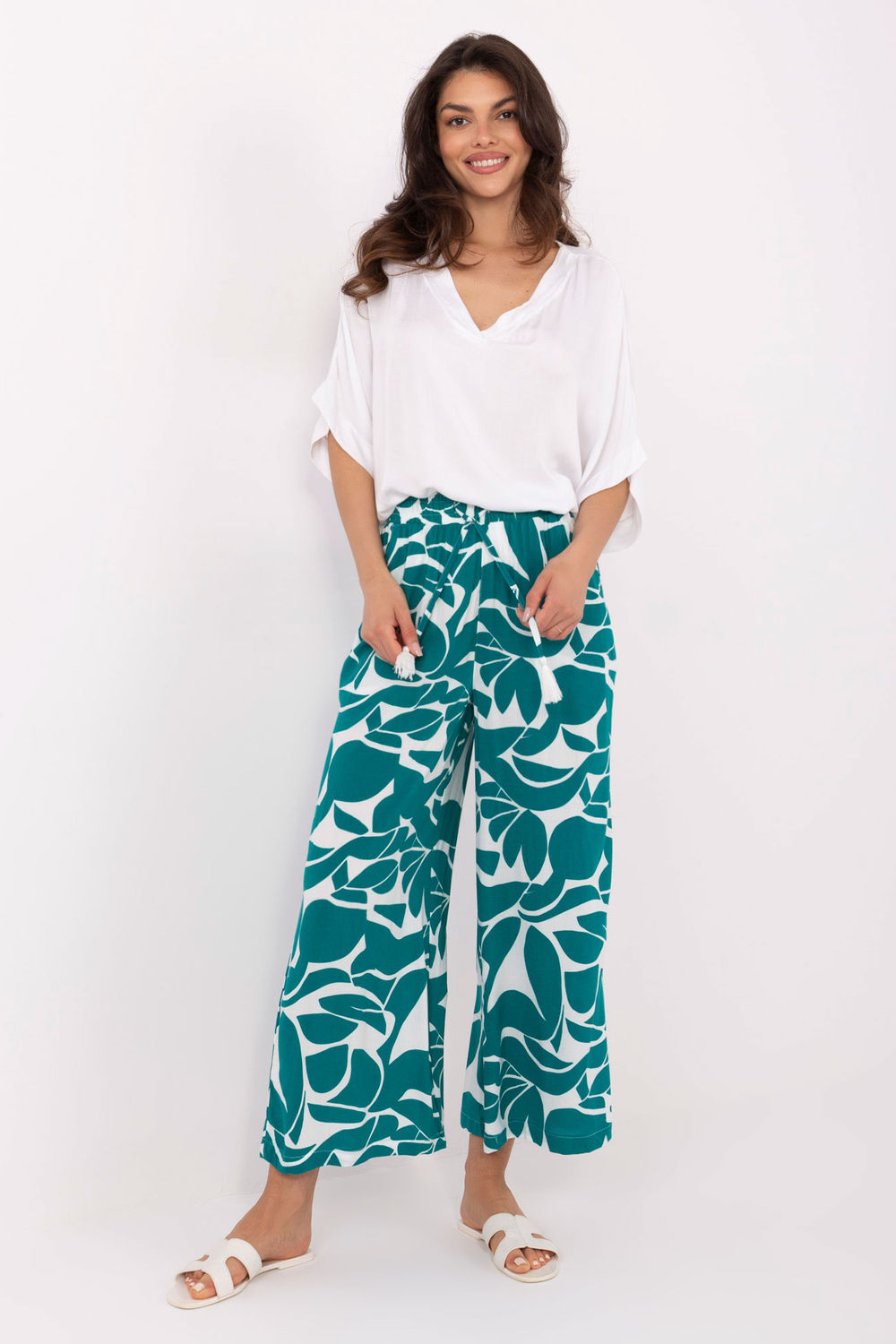 Spodnie Damskie Model D73771M62237F Dark Green - Sublevel