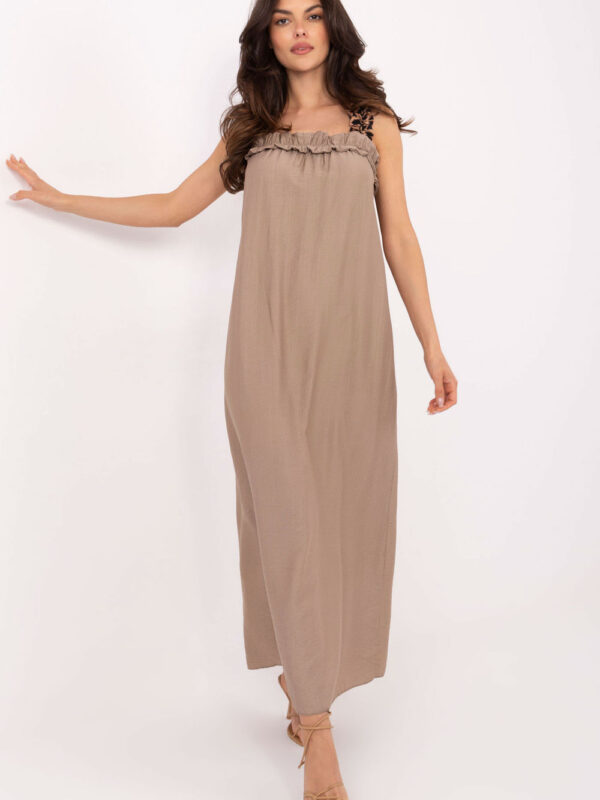 Sukienka Model MI-SK-A6412.68 Dark Beige - Italy Moda